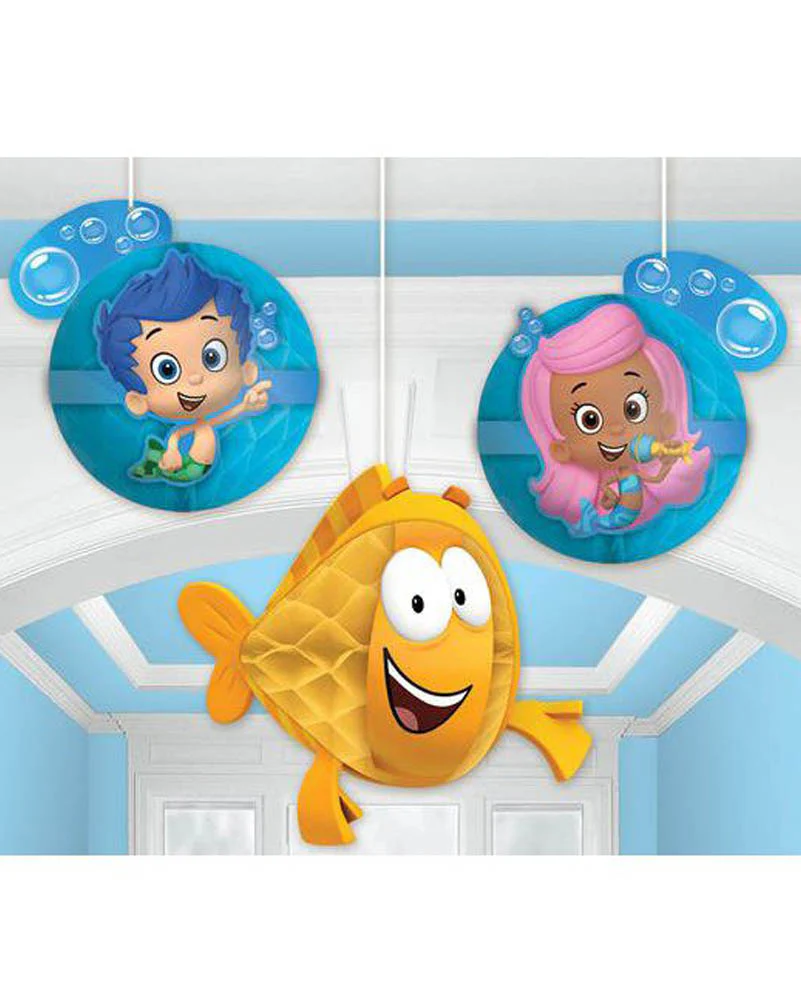 Bubble Guppies Honeycomb Decorations Pack of 3