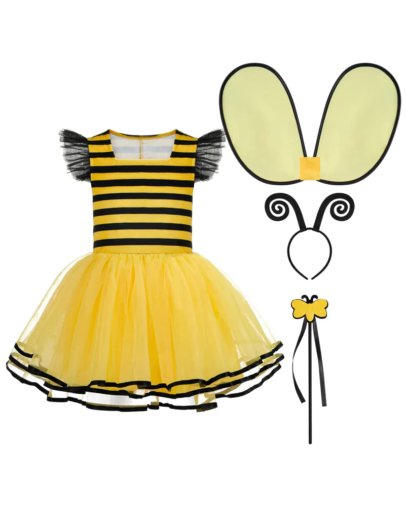 Bumble Bee Complete Girls Costume - Image 4