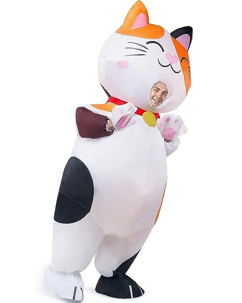 Calico Cat Inflatable Adult Costume - Image 3