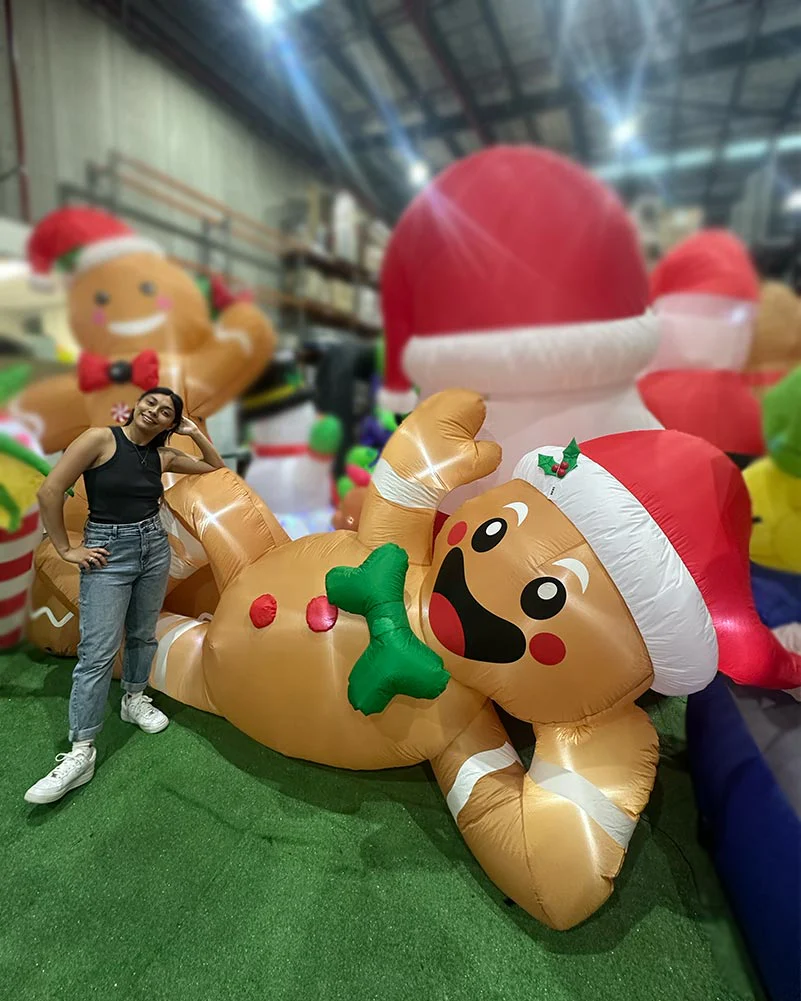 Calorie Overload Gingerbread Man Christmas Lawn Inflatable 3m - Image 4