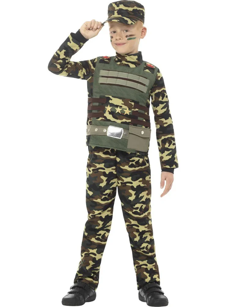 Camouflage Military Boys Costume - Image 2