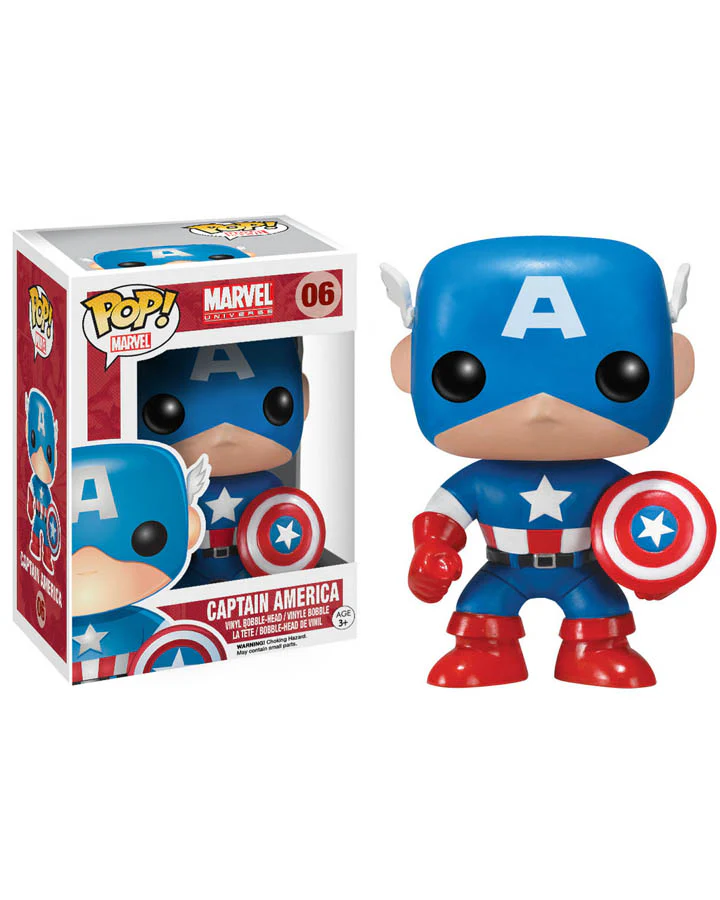 Captain America Pop Vinyl Bobble Figure