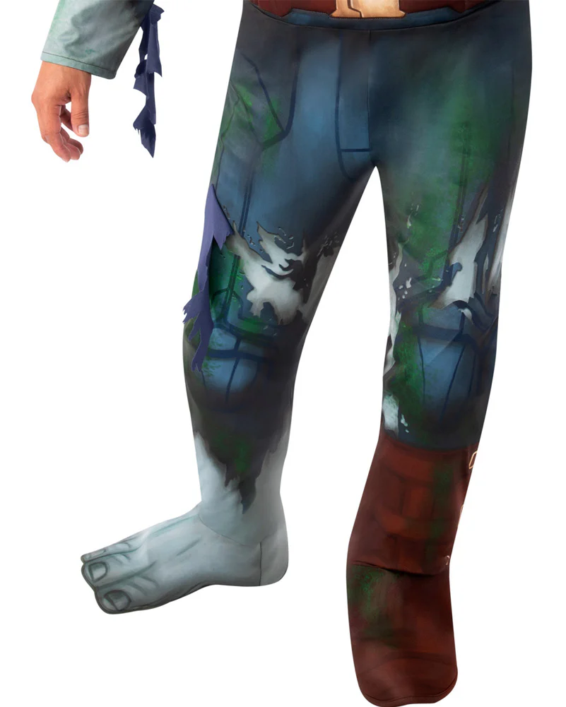 Captain America Zombie Deluxe Teen Boy Costume - Image 3