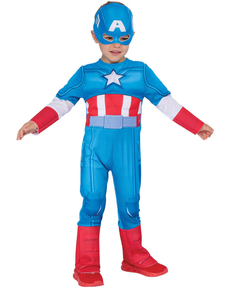 Captain American Deluxe Preschooler Kids Costume - Image 3
