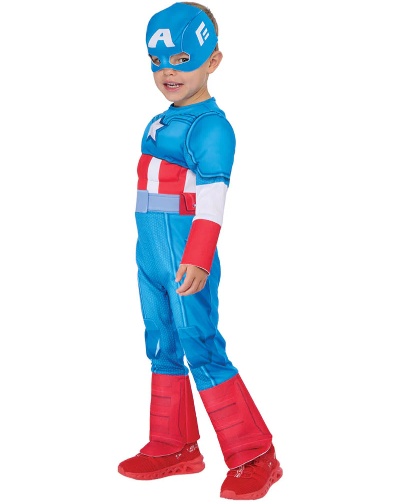 Captain American Deluxe Preschooler Kids Costume - Image 4