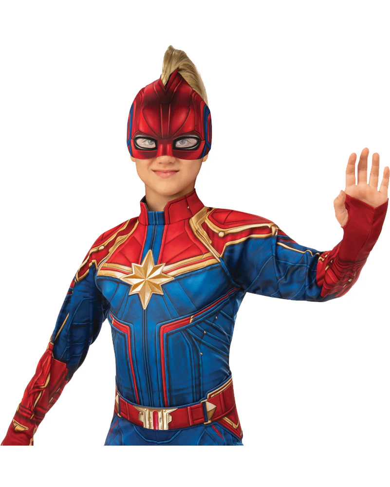 Captain Marvel Hero Suit Deluxe Girls Costume - Image 3