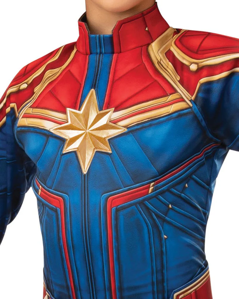 Captain Marvel Hero Suit Deluxe Girls Costume - Image 4