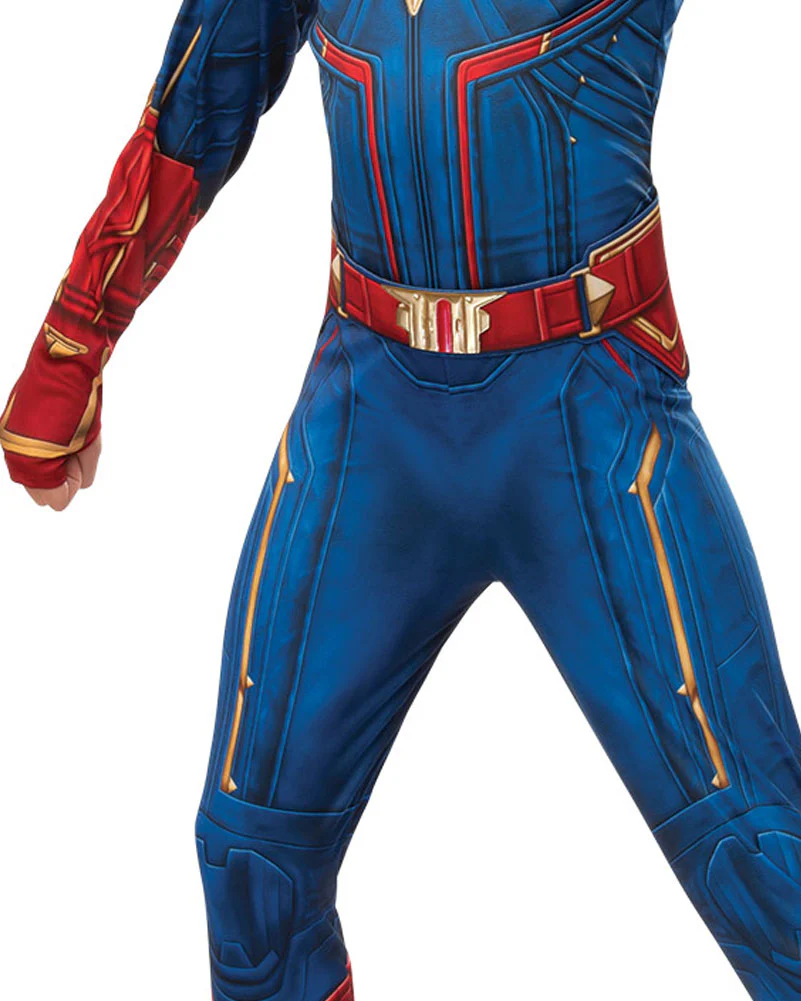 Captain Marvel Hero Suit Deluxe Girls Costume - Image 5