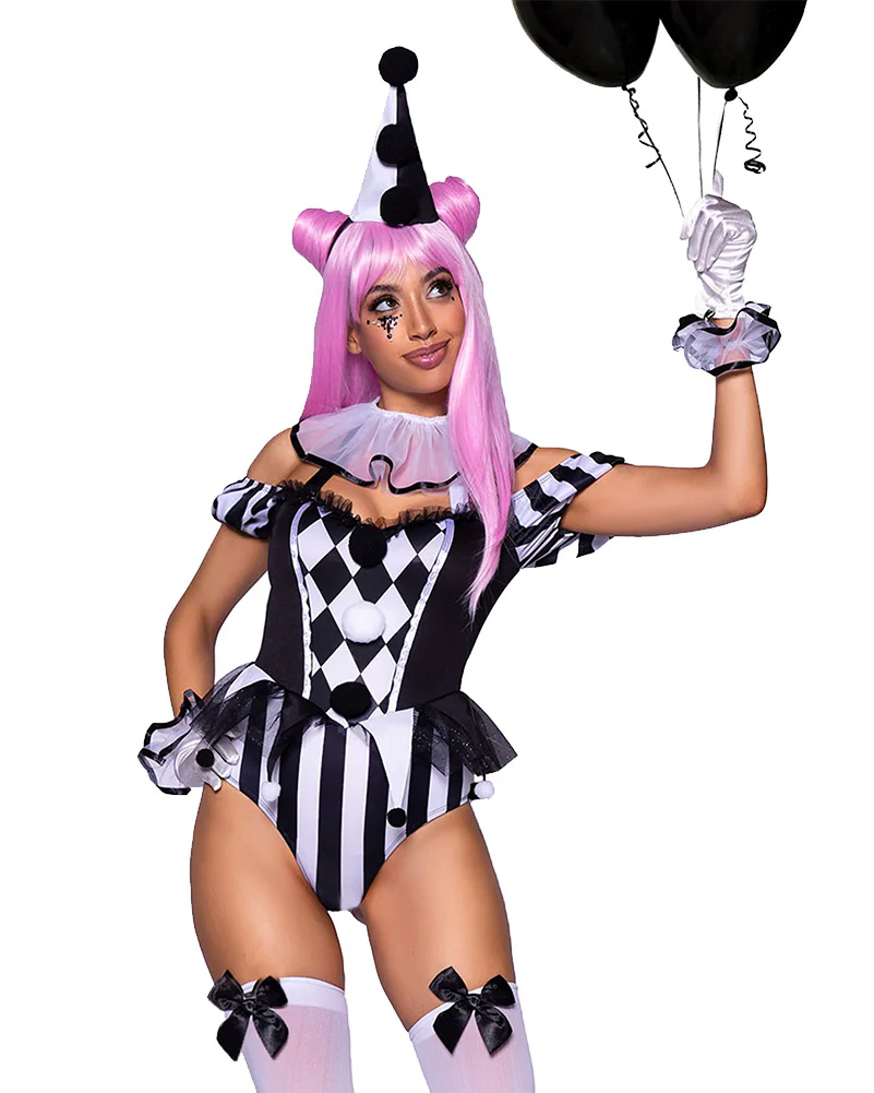 Captivating Circus Clown Womens Costume - Image 3