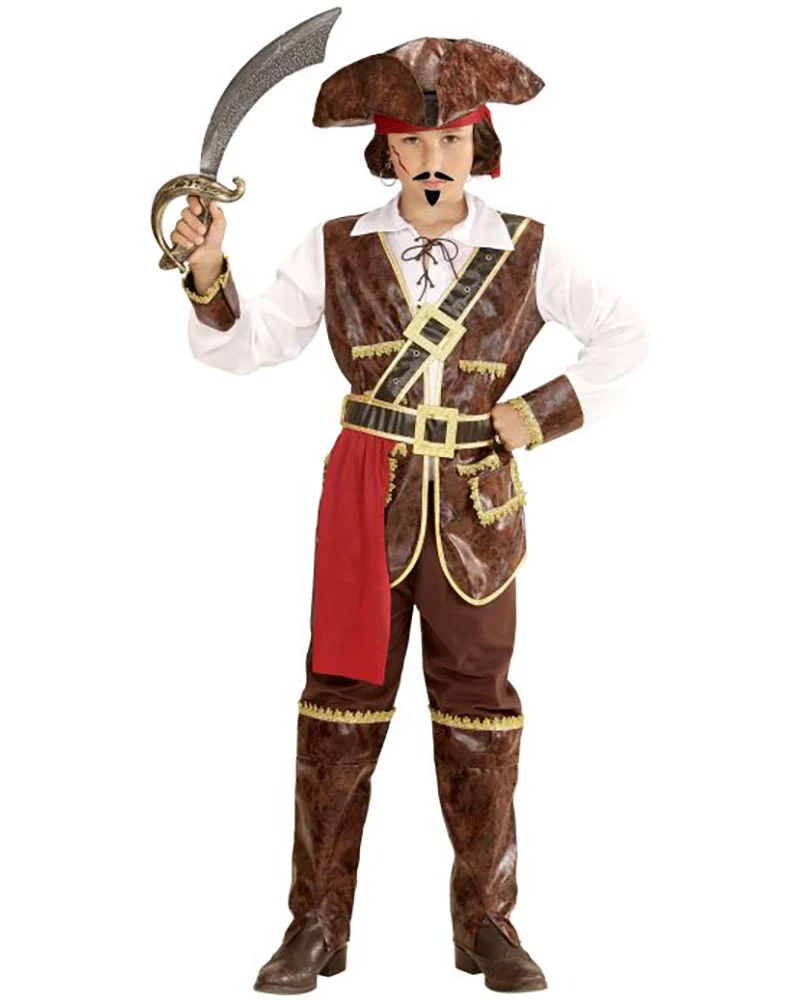 Caribbean Pirate Captain Boys Book Week Costume