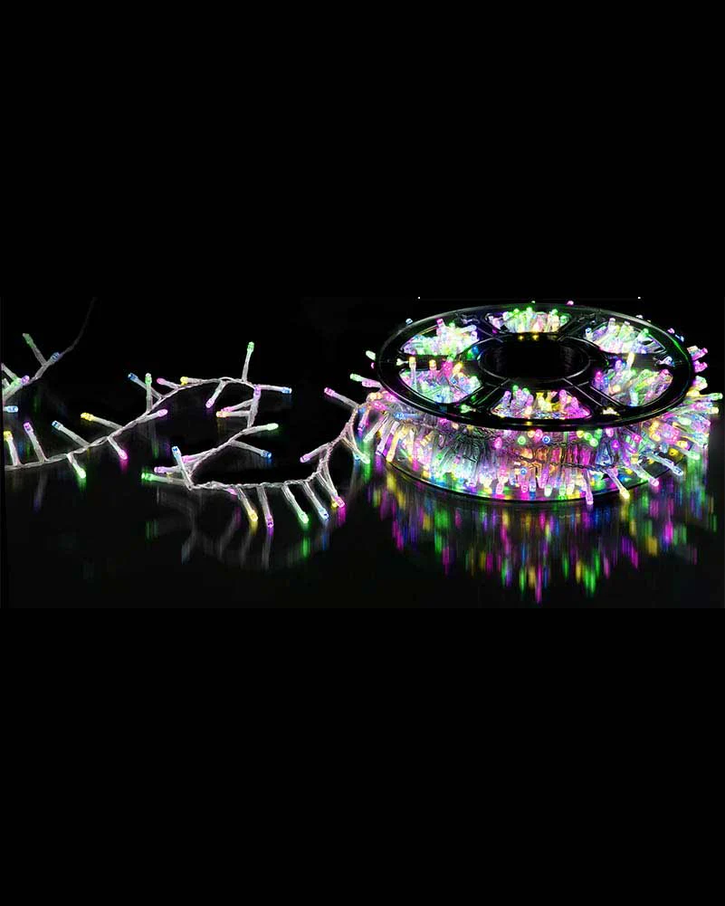Carnival Coloured Flashing Lights 1000 Piece LED Lights On Reel