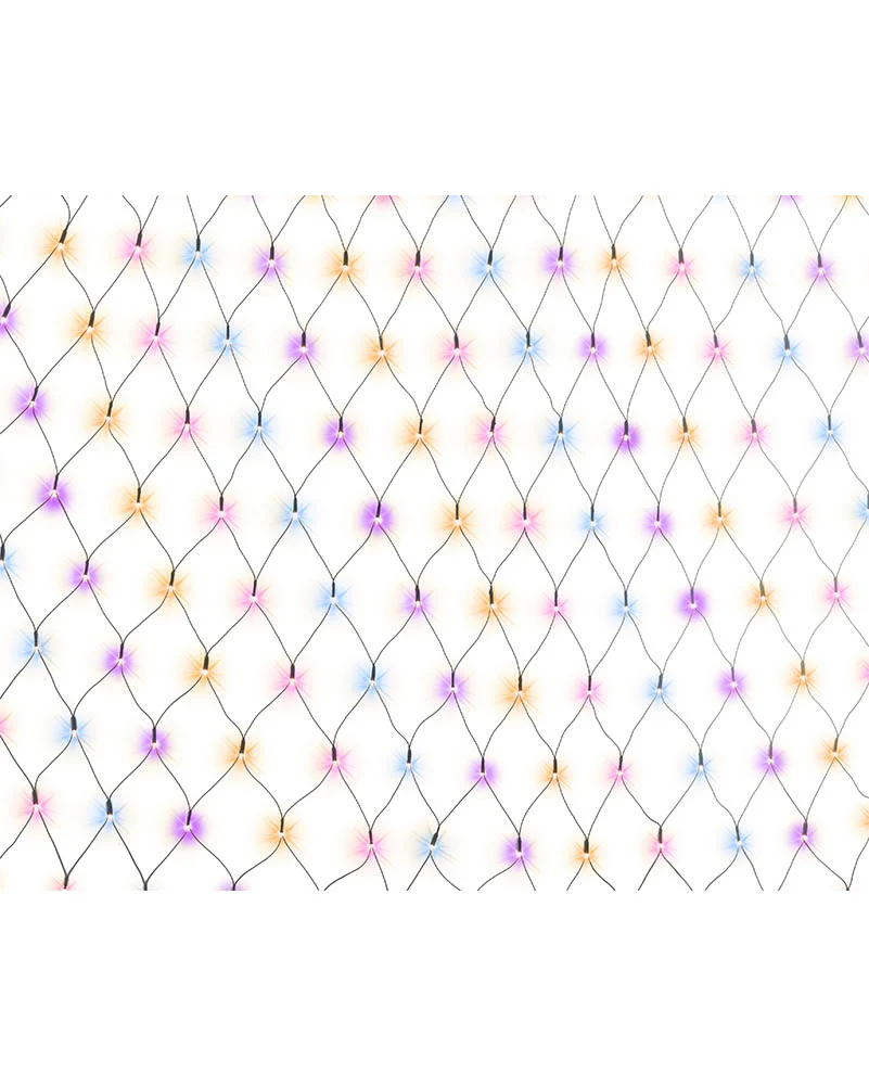 Carnival Coloured Net Lights 150 Piece Solar LED Lights - Image 3
