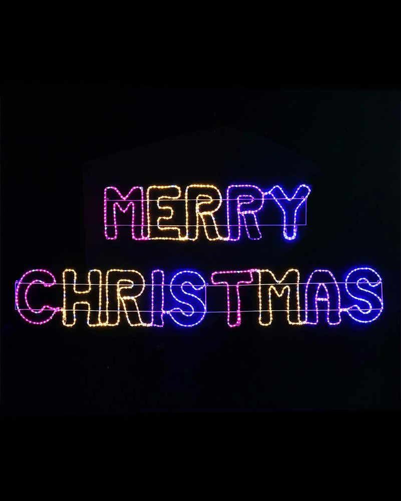 Carnival Giant Merry Christmas Ropelight LED Christmas Lights - Image 2