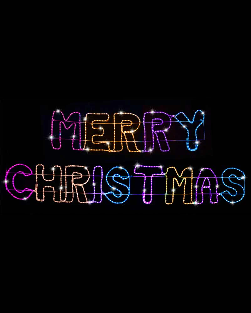 Carnival Giant Merry Christmas Ropelight LED Christmas Lights - Image 3