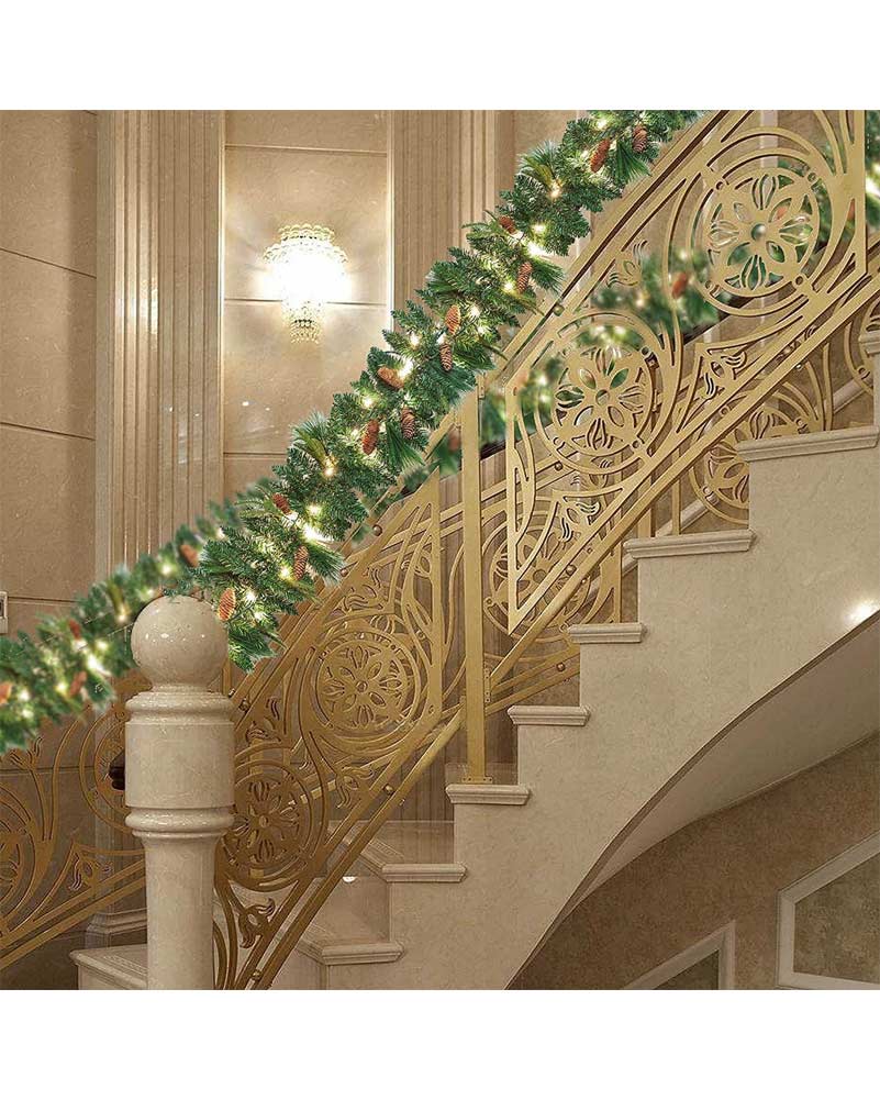 Carolina Pine Artificial Holiday Christmas Garland 2.7m - Image 5