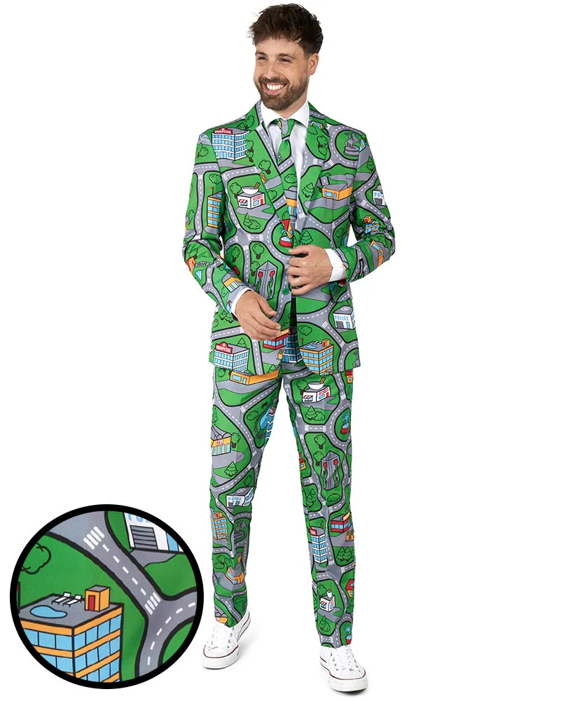 Carpet City Green Mens Suitmeister