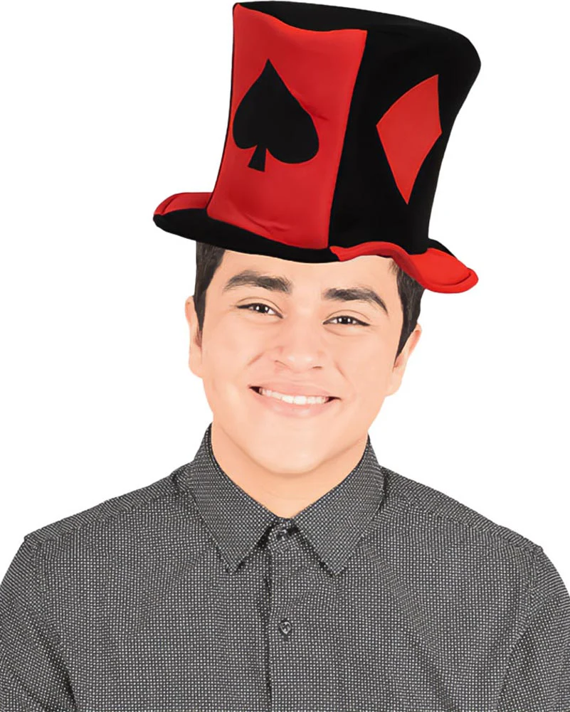 Casino Card Suit Fabric Hat - Image 2