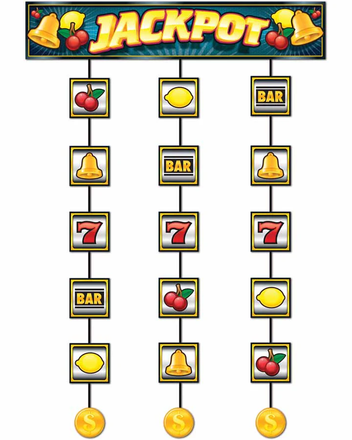 Casino Slot Machine String Decoration 1.2m