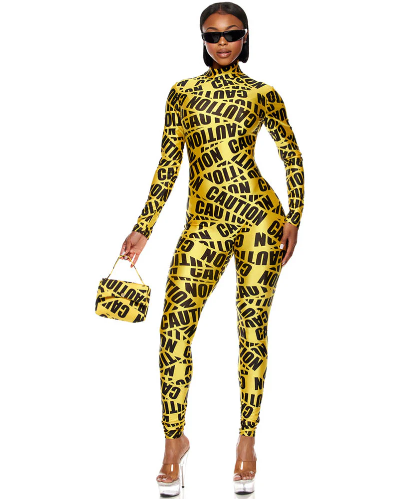 Caution Womens Costume - Image 4