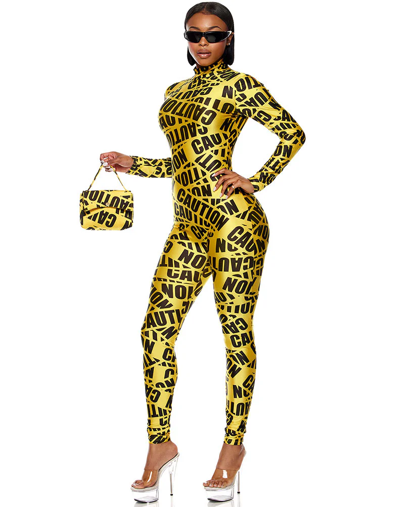 Caution Womens Costume - Image 5