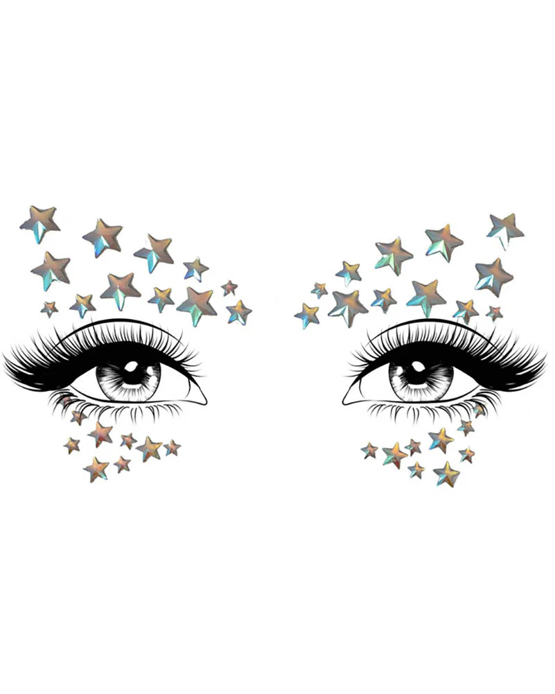 Celeste Glow in the Dark Face Jewels Sticker