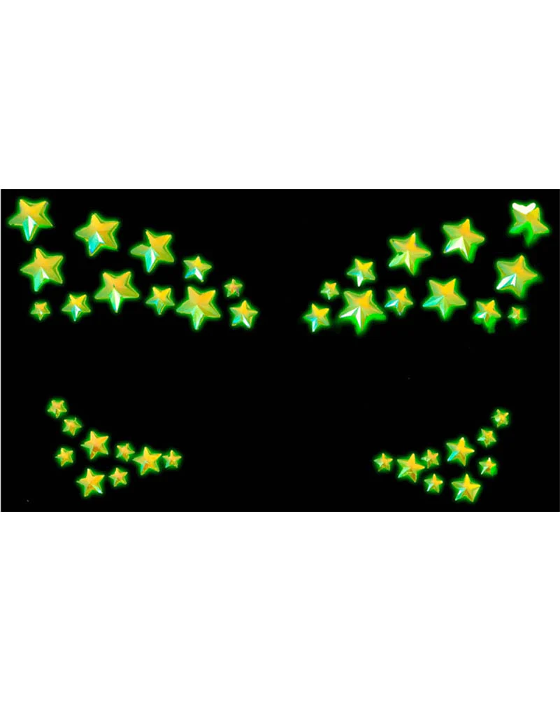 Celeste Glow in the Dark Face Jewels Sticker - Image 2