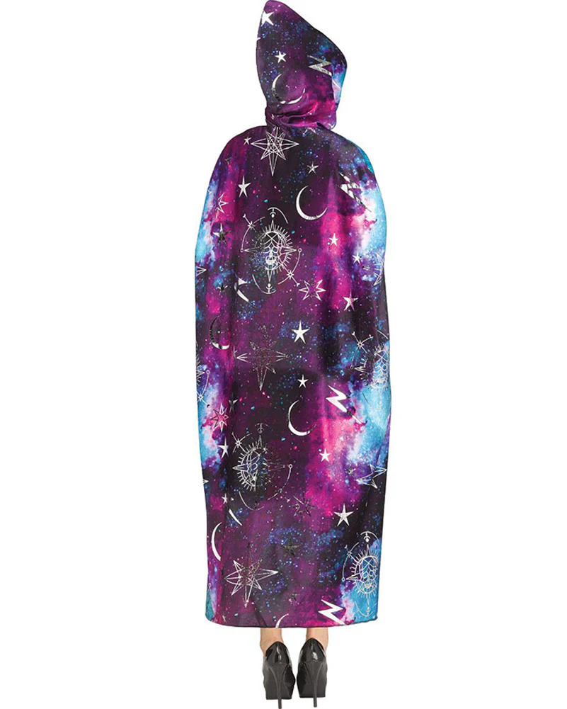 Celestial Sorcerress Multi Cosmic Colour Cape - Image 2