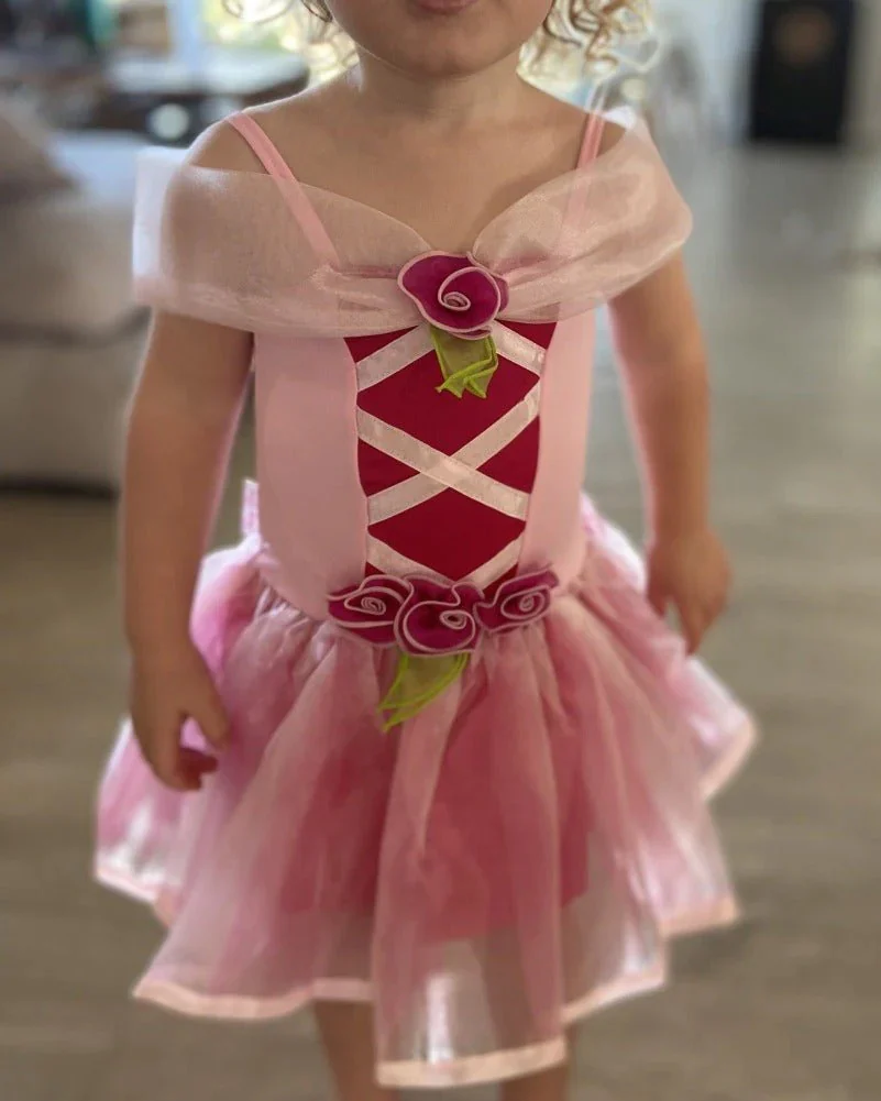 Charm Pink Princess Dress Girls Costume - Image 4