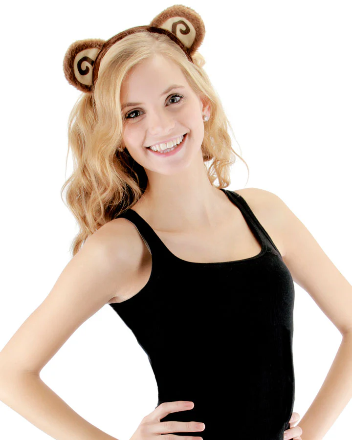 Cheeky Monkey Headband and Tail Deluxe Set - Image 3