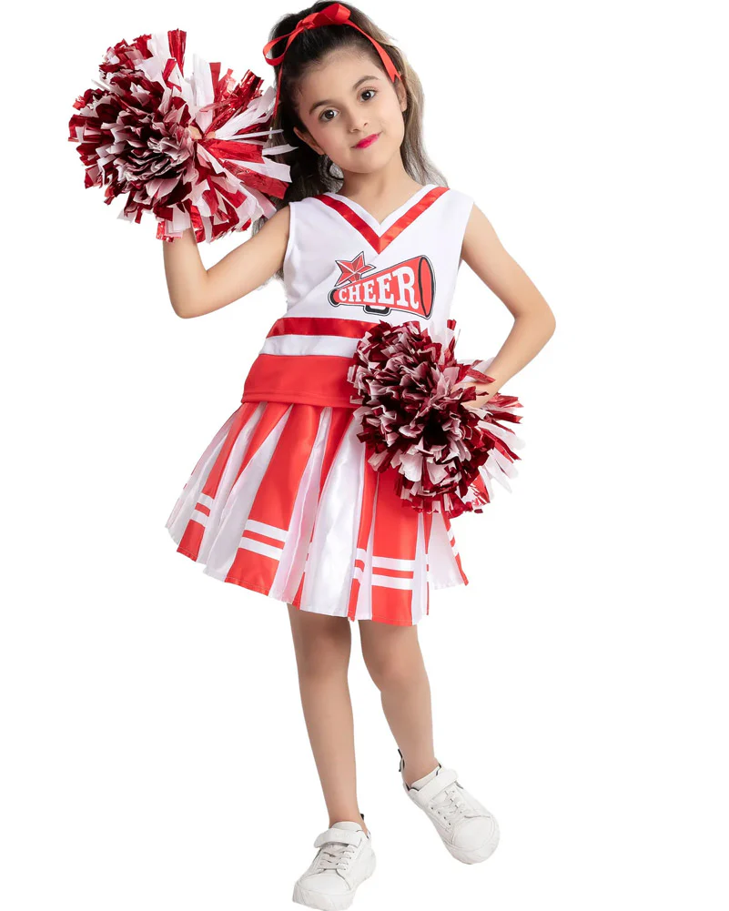 Cheerleader Girls Costume - Image 2