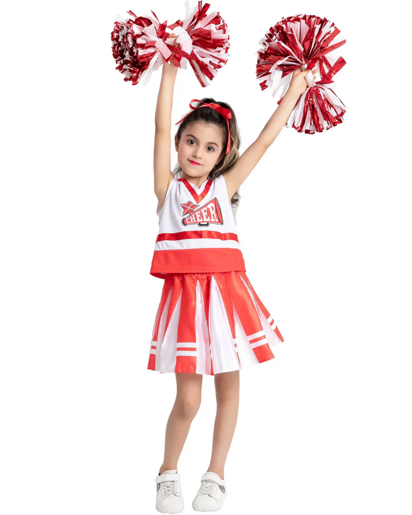 Cheerleader Girls Costume - Image 3