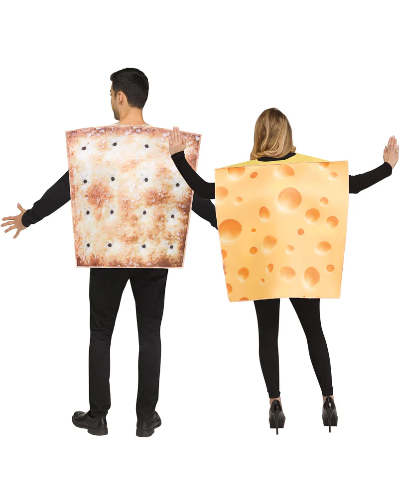 Cheese and Cracker Couple Costume - Image 2