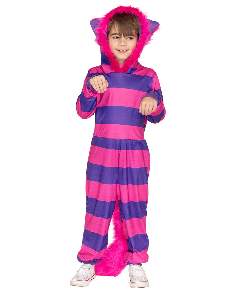 Cheshire Cat Deluxe Toddler Book Week Costume Jumpsuit - Image 2