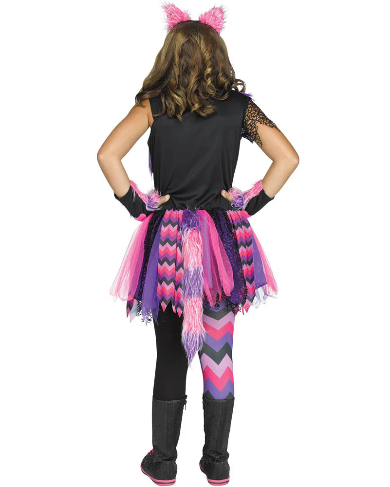Cheshire Cat Tween Girls Book Week Costume - Image 2