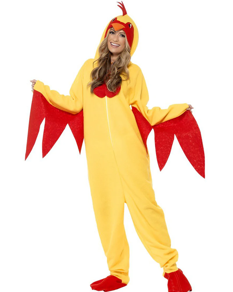 Chicken Hooded Adult Costume - Image 4