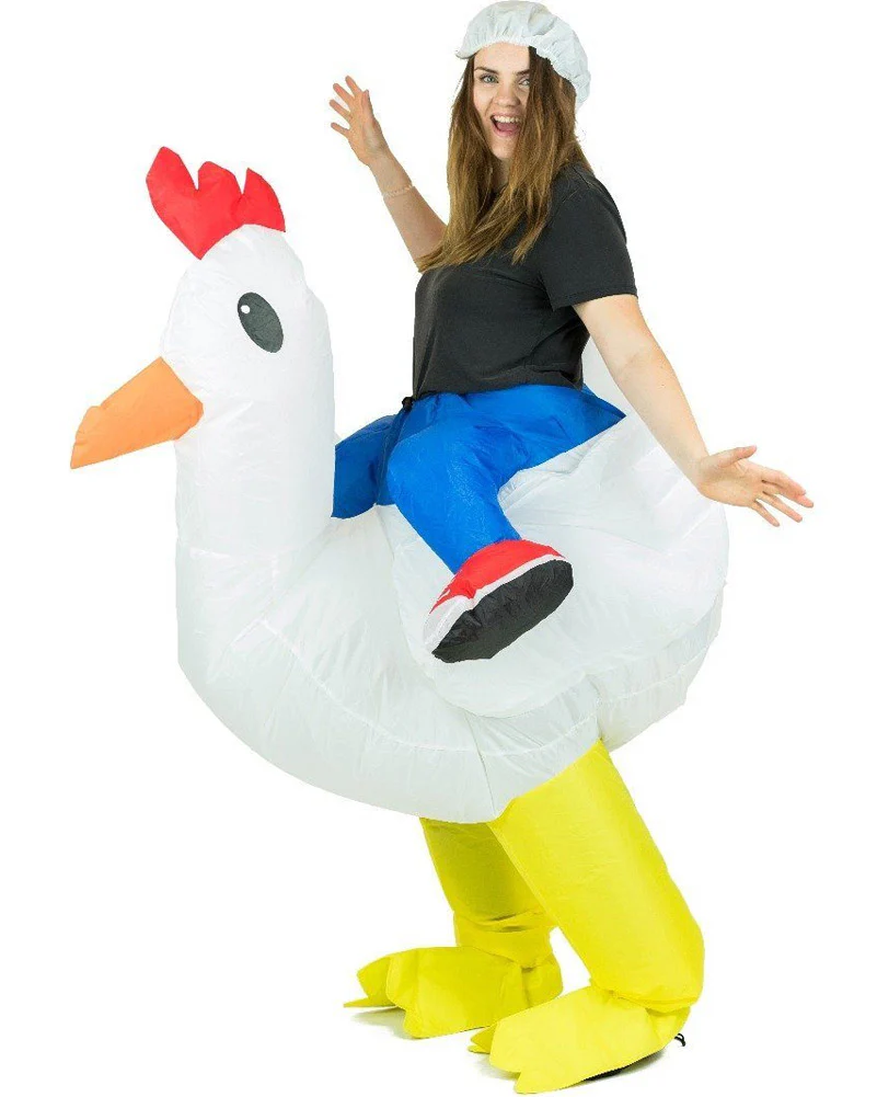 Chicken Inflatable Adult Costume - Image 4