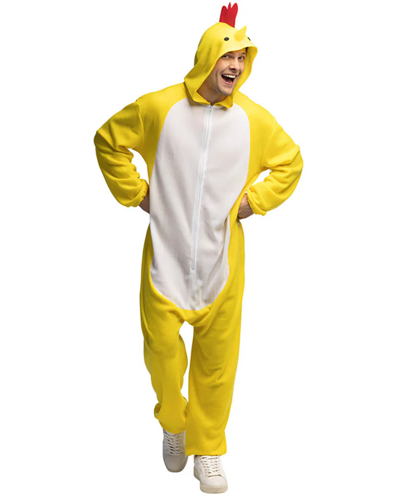 Chicken Jumpsuit Adult Costume - Image 2