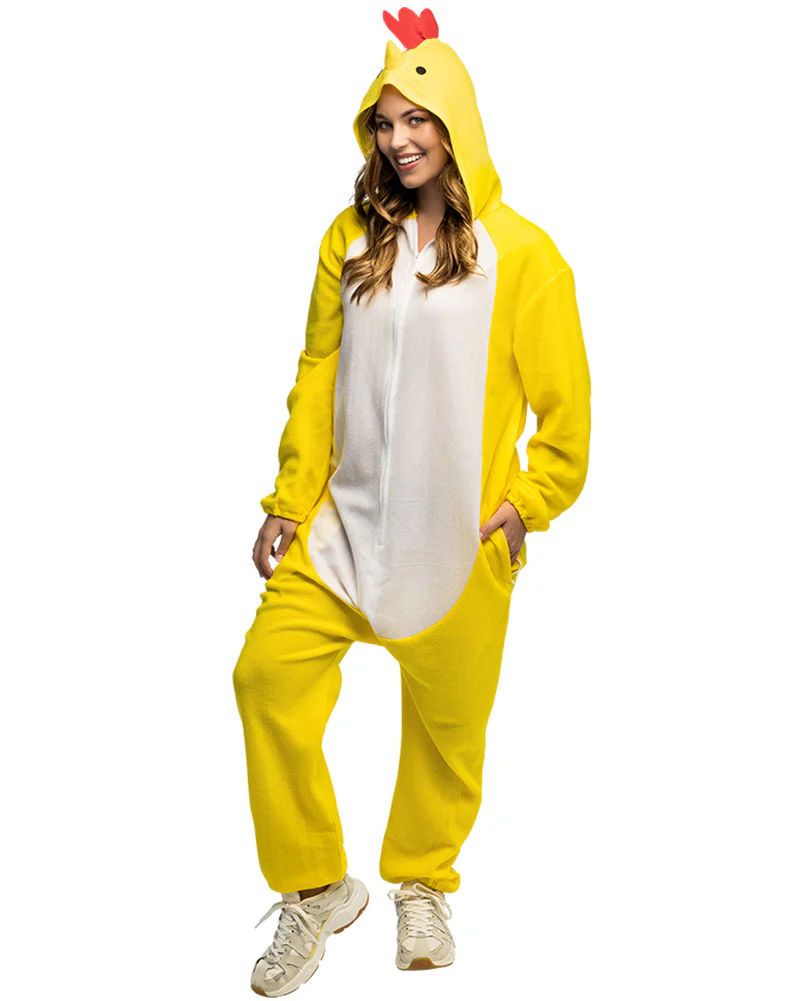 Chicken Jumpsuit Adult Costume - Image 3