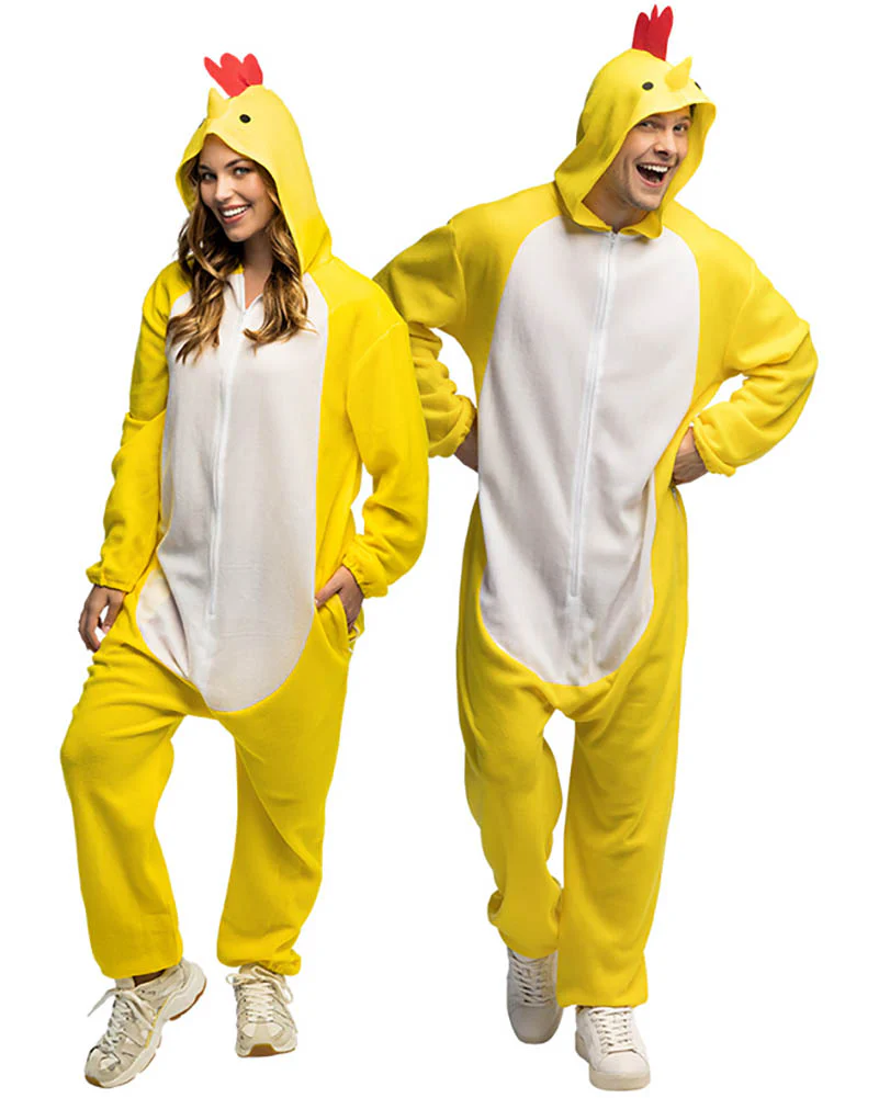 Chicken Jumpsuit Adult Plus Size Costume