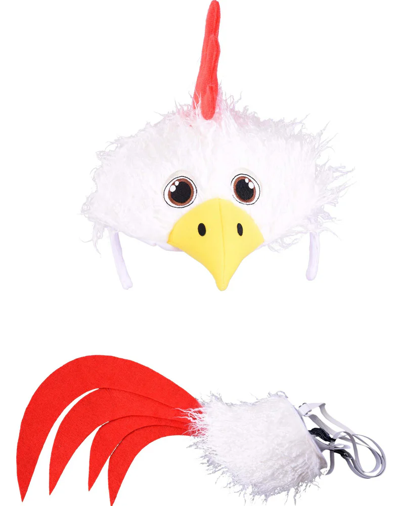 Chicken Plush Headband and Tail Deluxe Set - Image 5