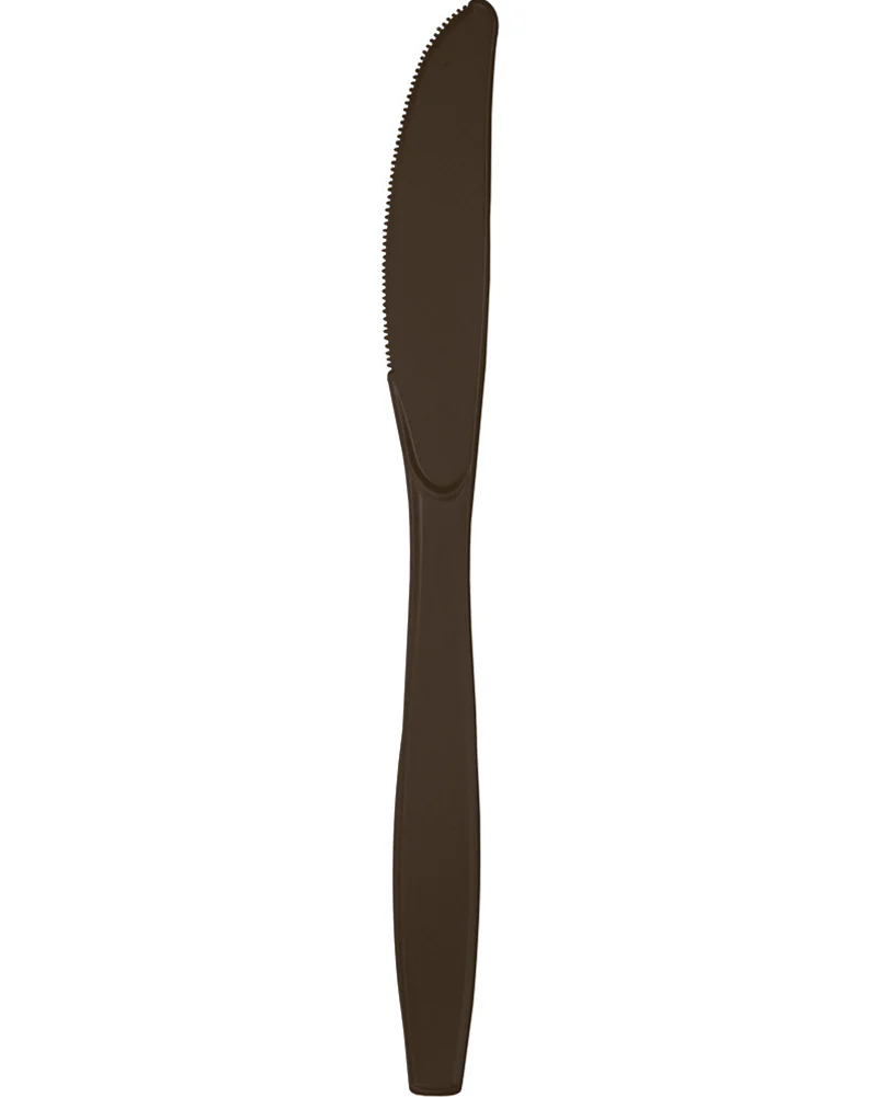 Chocolate Brown Premium Knives Pack of 24