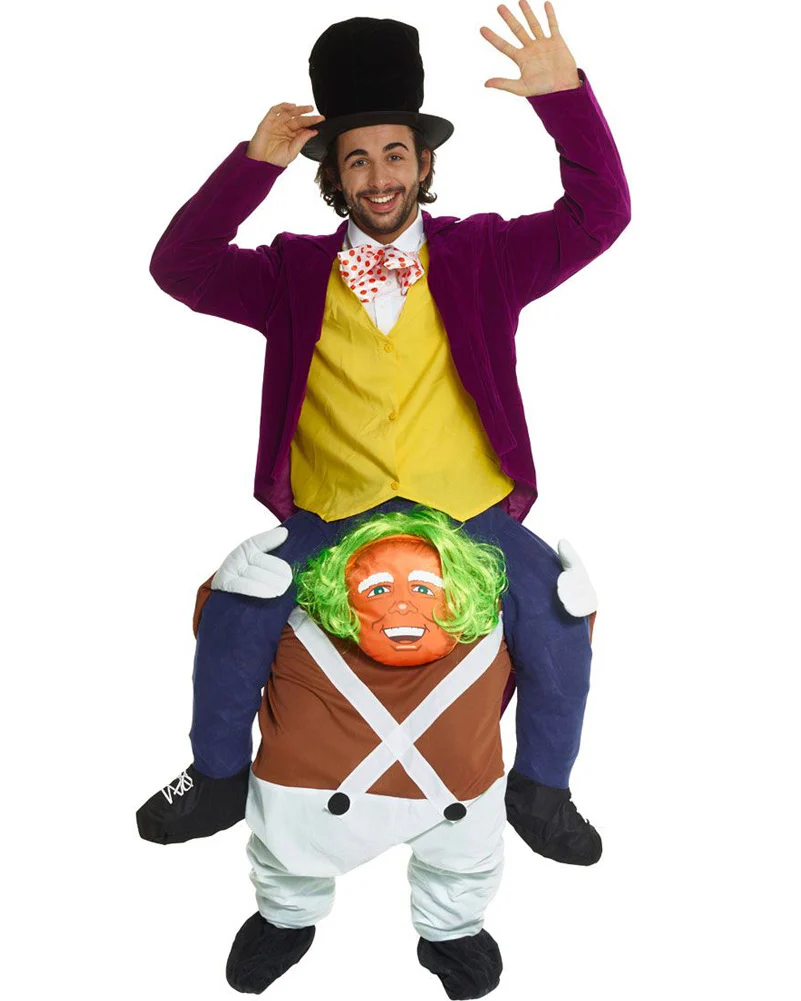 Chocolate Factory Worker Piggyback Adult Book Week Costume