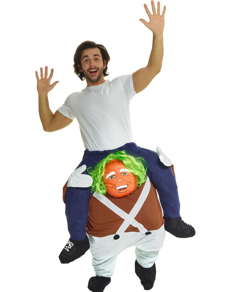 Chocolate Factory Worker Piggyback Adult Book Week Costume - Image 2