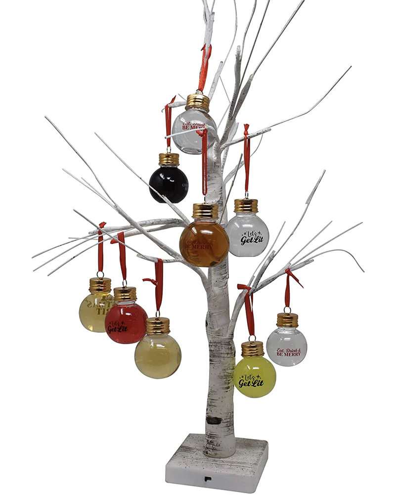 Christmas Boozeball Ornaments 5cm Pack of 9 - Image 3