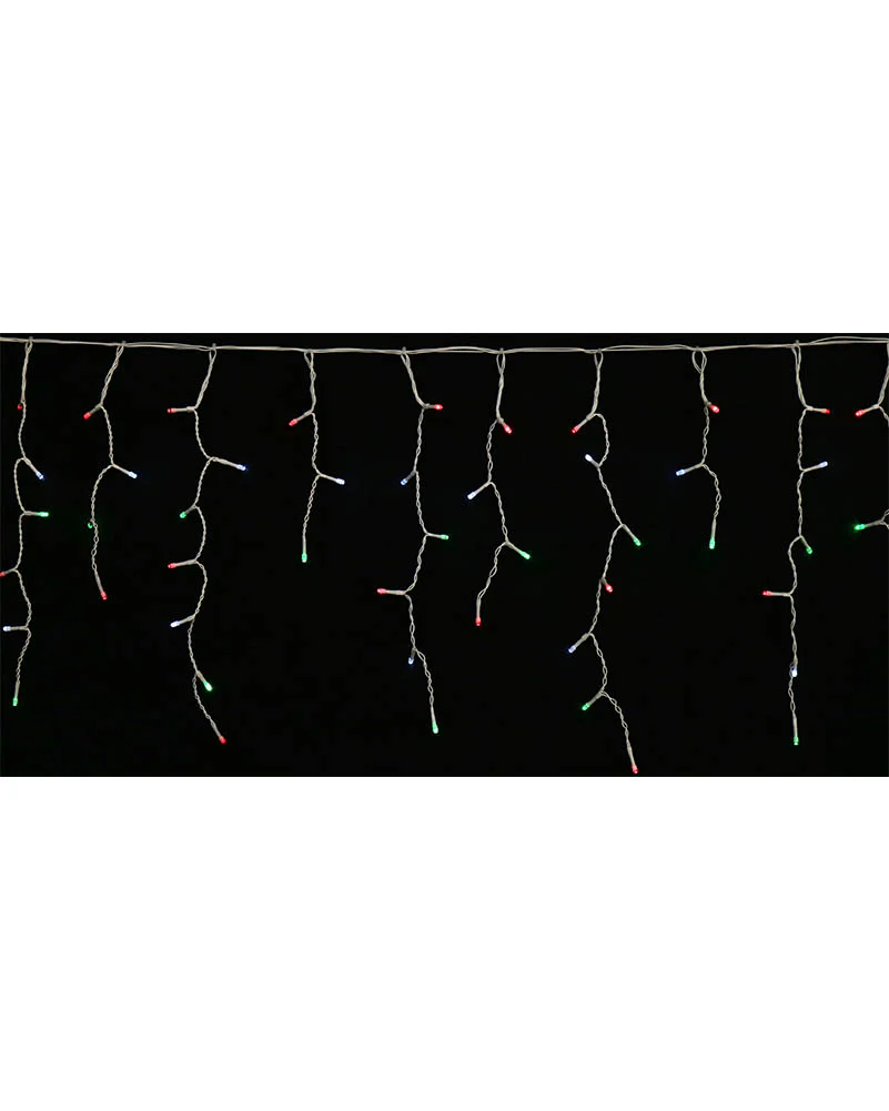 Christmas Coloured Icicle Lights 400 Piece LED Solar Lights - Image 3