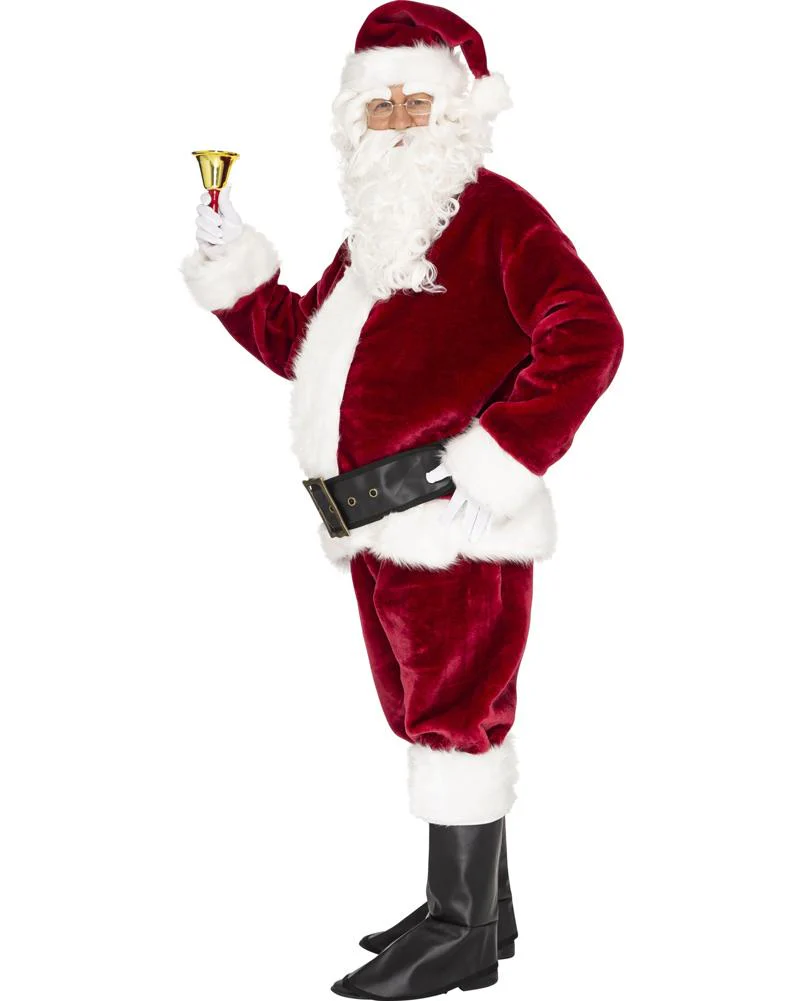Christmas Complete Professional Santa Suit and Accessory Bundle - Image 2