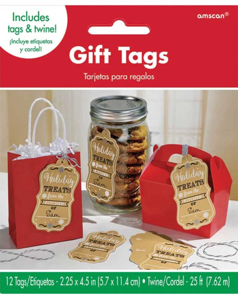Christmas Craft Gift Tags Pack of 12