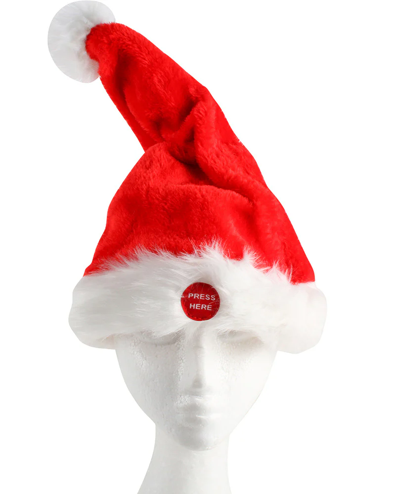 Christmas Dancing Santa Hat With Music 35cm - Image 2