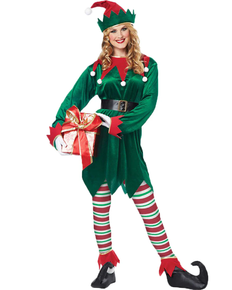 Christmas Elf Adult Christmas Costume - Image 2
