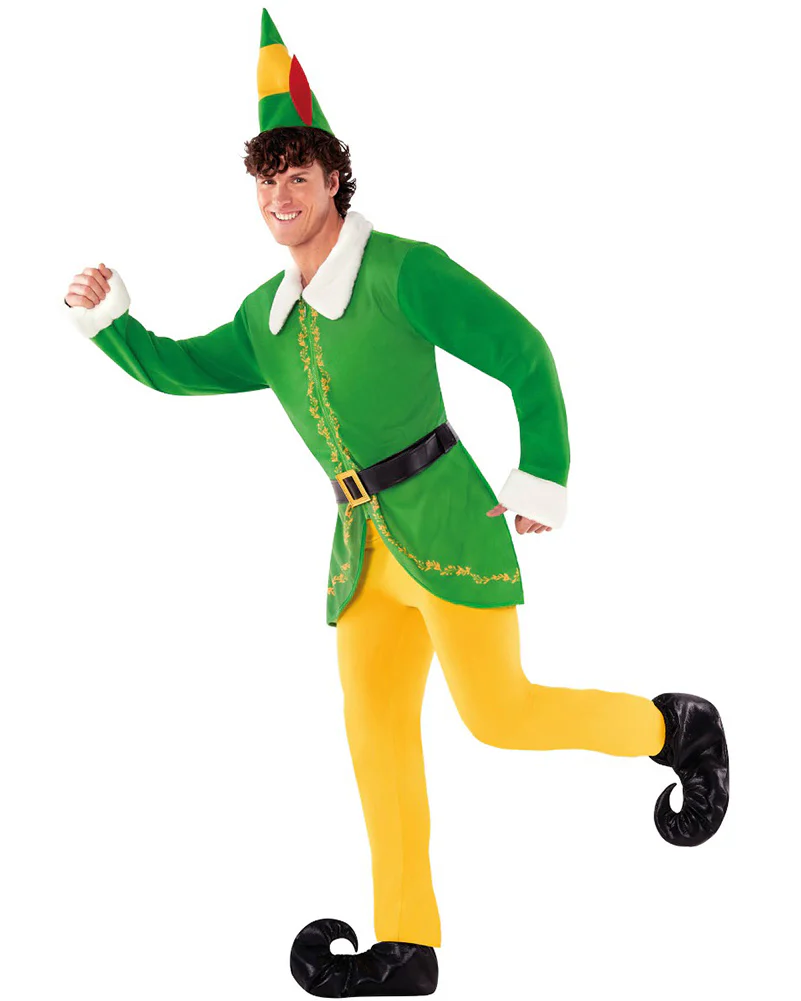 Christmas Elf Suit Mens Costume - Image 3